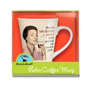 Two Drinks - Retro Indv. Coffee Mug *Blow Out*
