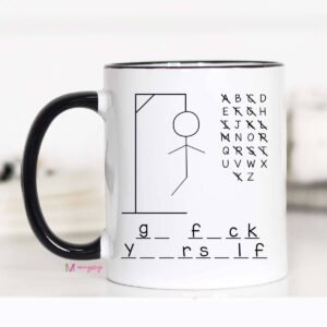 Funny Hangman Mug: 11oz